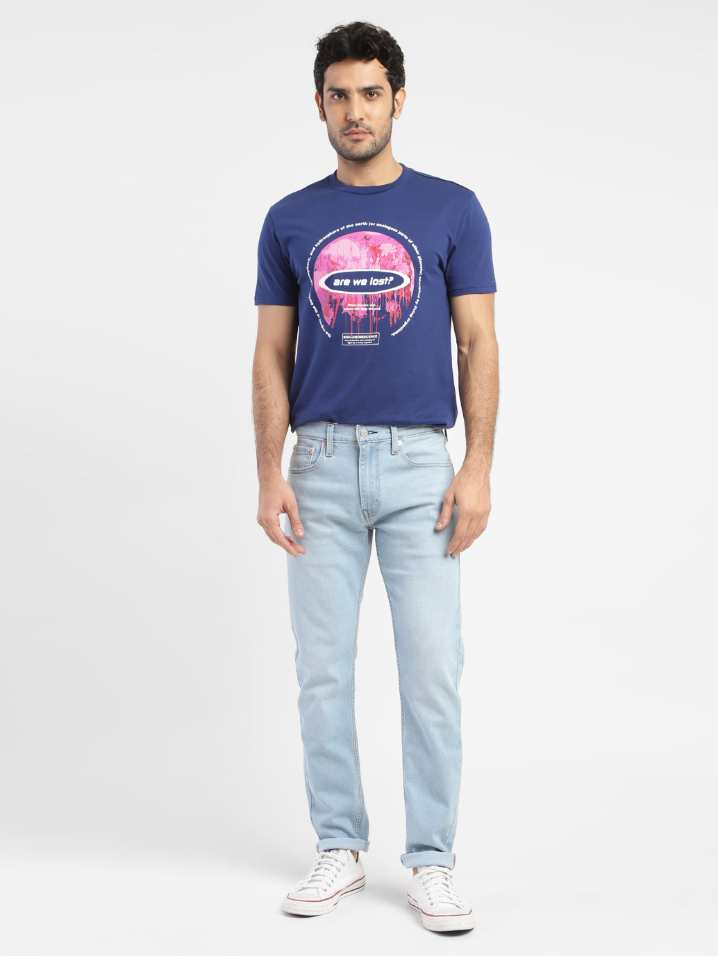 Men's 512 Blue Slim Tapered Fit Mid Rise Jeans - d5ac69f6-b920-4eb8-a7ae-96fddf9c508c View