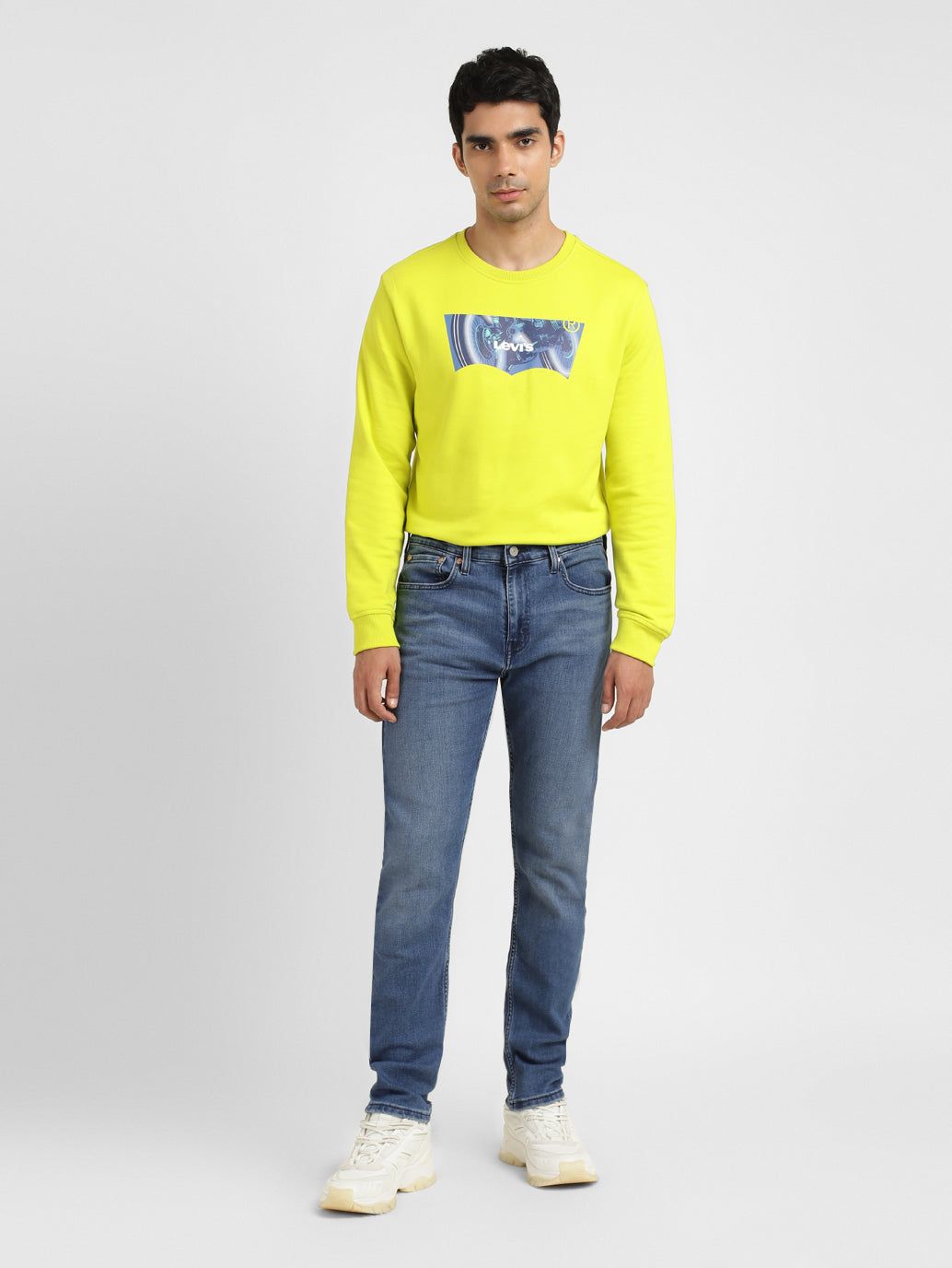Men's 512 Blue Slim Tapered Fit Mid Rise Jeans
