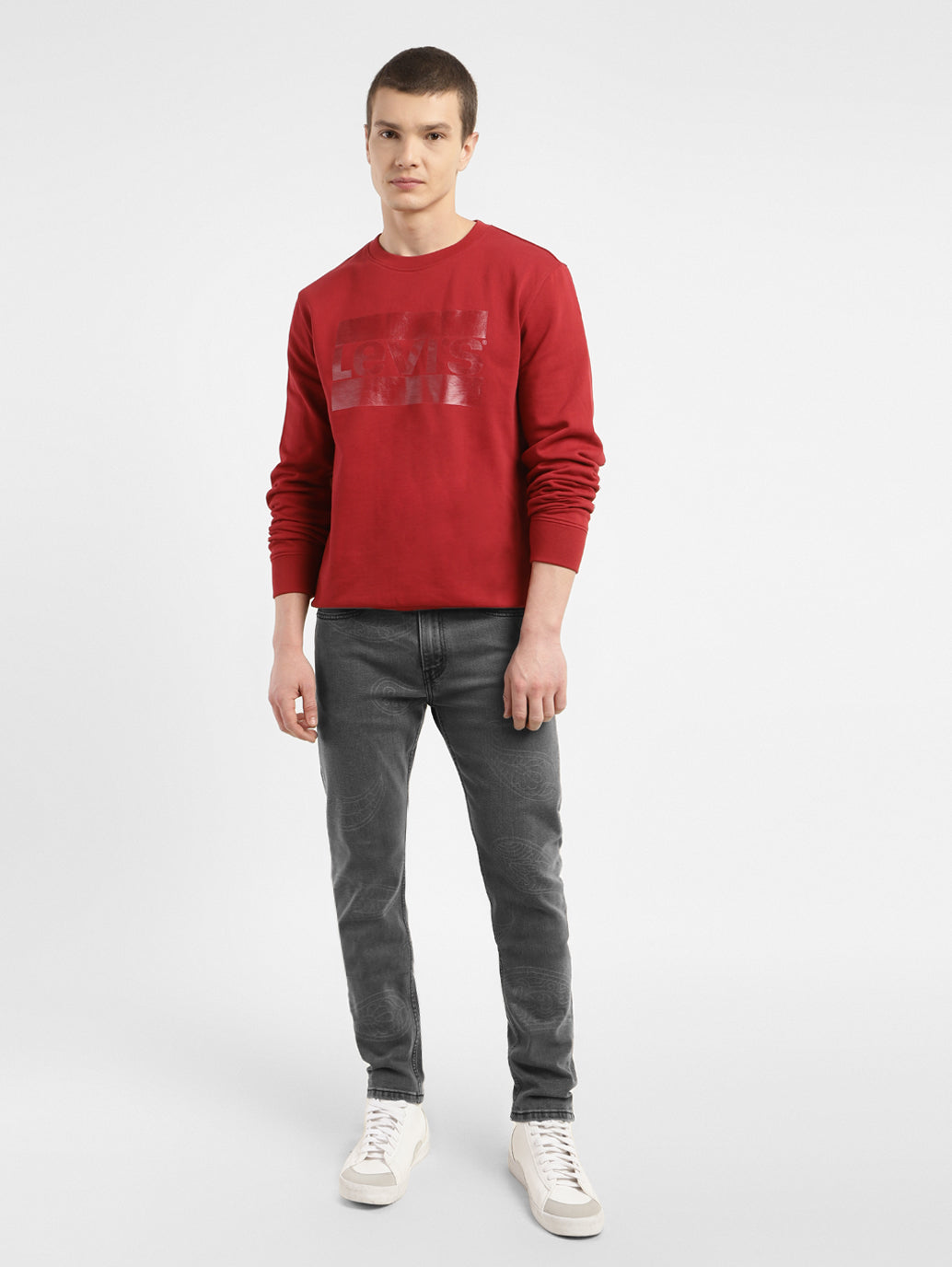 Men's 512 Grey Slim Tapered Fit Mid Rise Jeans