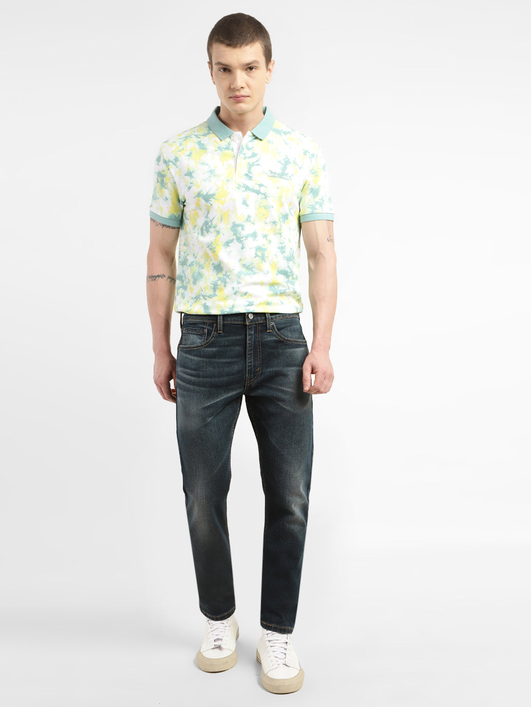 Men's 512 Blue Slim Tapered Fit Mid Rise Jeans