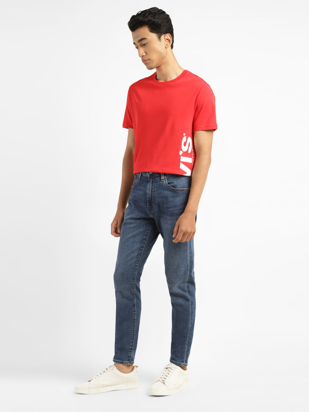Men's 512 Blue Slim Tapered Fit Mid Rise Jeans