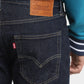 Men's 512 Navy Blue Slim Tapered Fit Mid Rise Jeans - 7abfc6db-6fb5-43de-9655-265789b01ab1 View