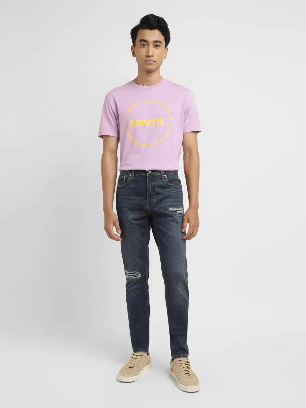 Men's 512 Blue Slim Tapered Fit Mid Rise Jeans