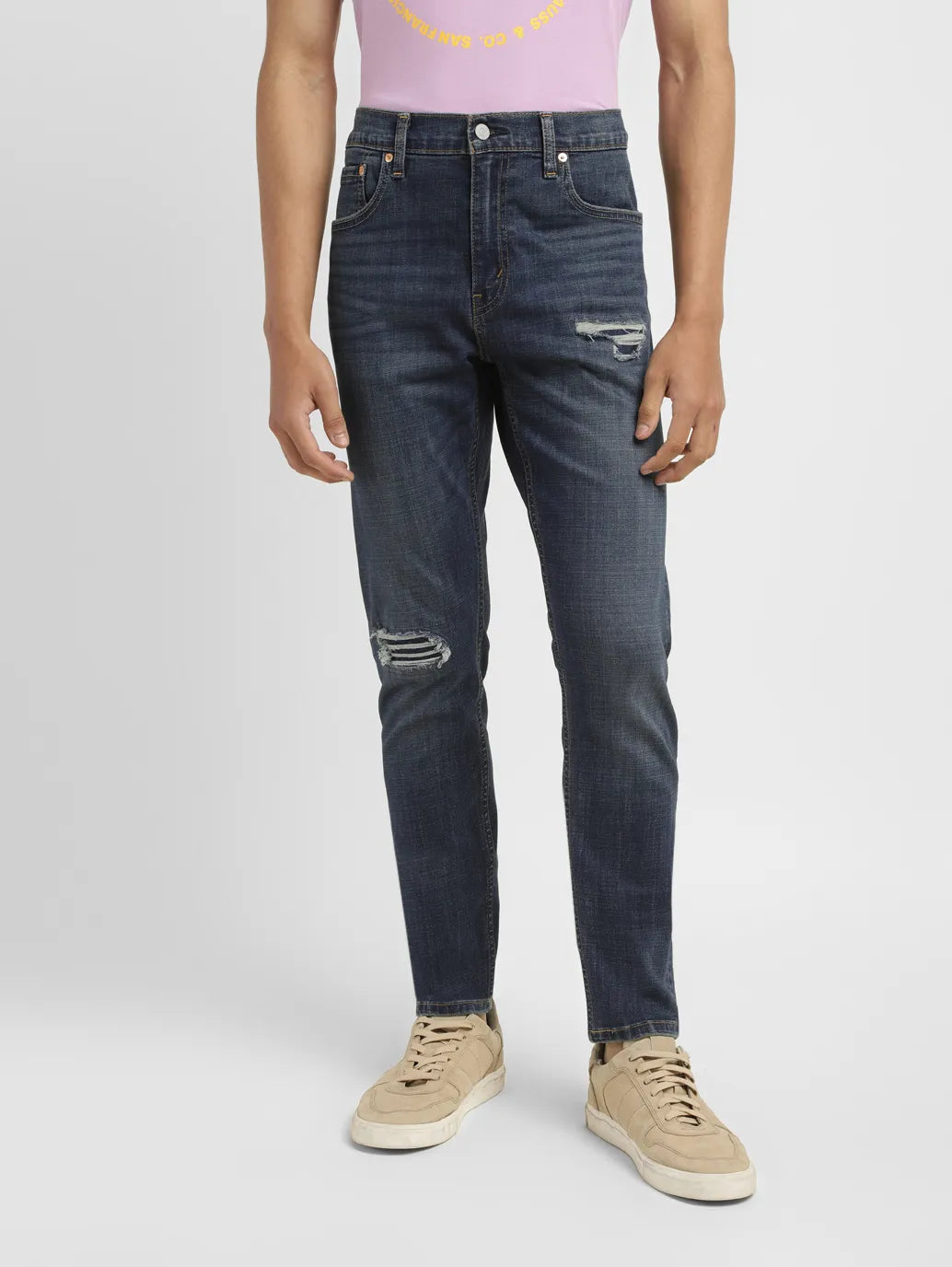 Men's 512 Mid Indigo Slim Tapered Fit Jeans