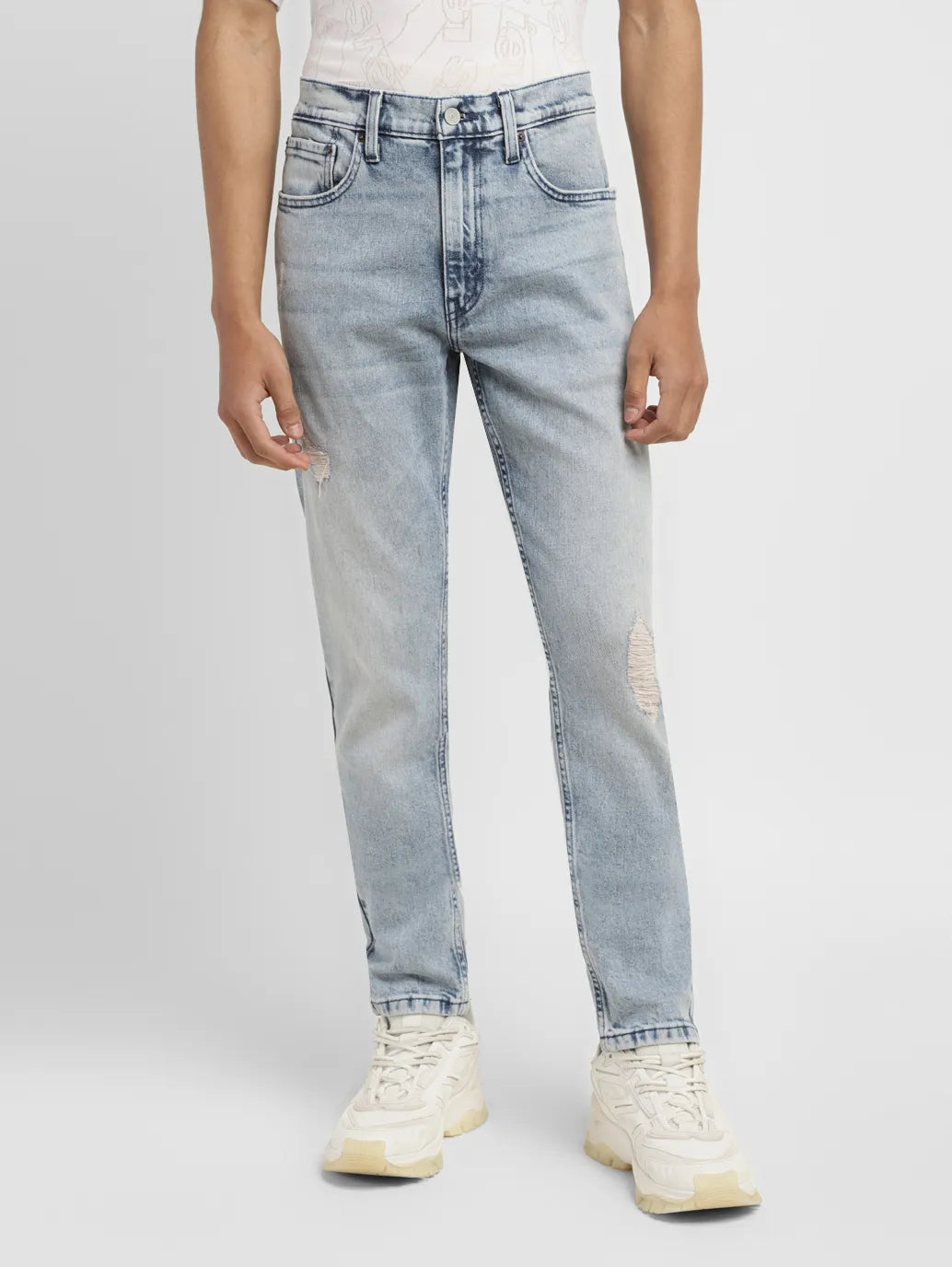 Men's 512 Blue Slim Tapered Fit Mid Rise Jeans - 23f87145-2beb-4e04-b021-2764379b2985 View