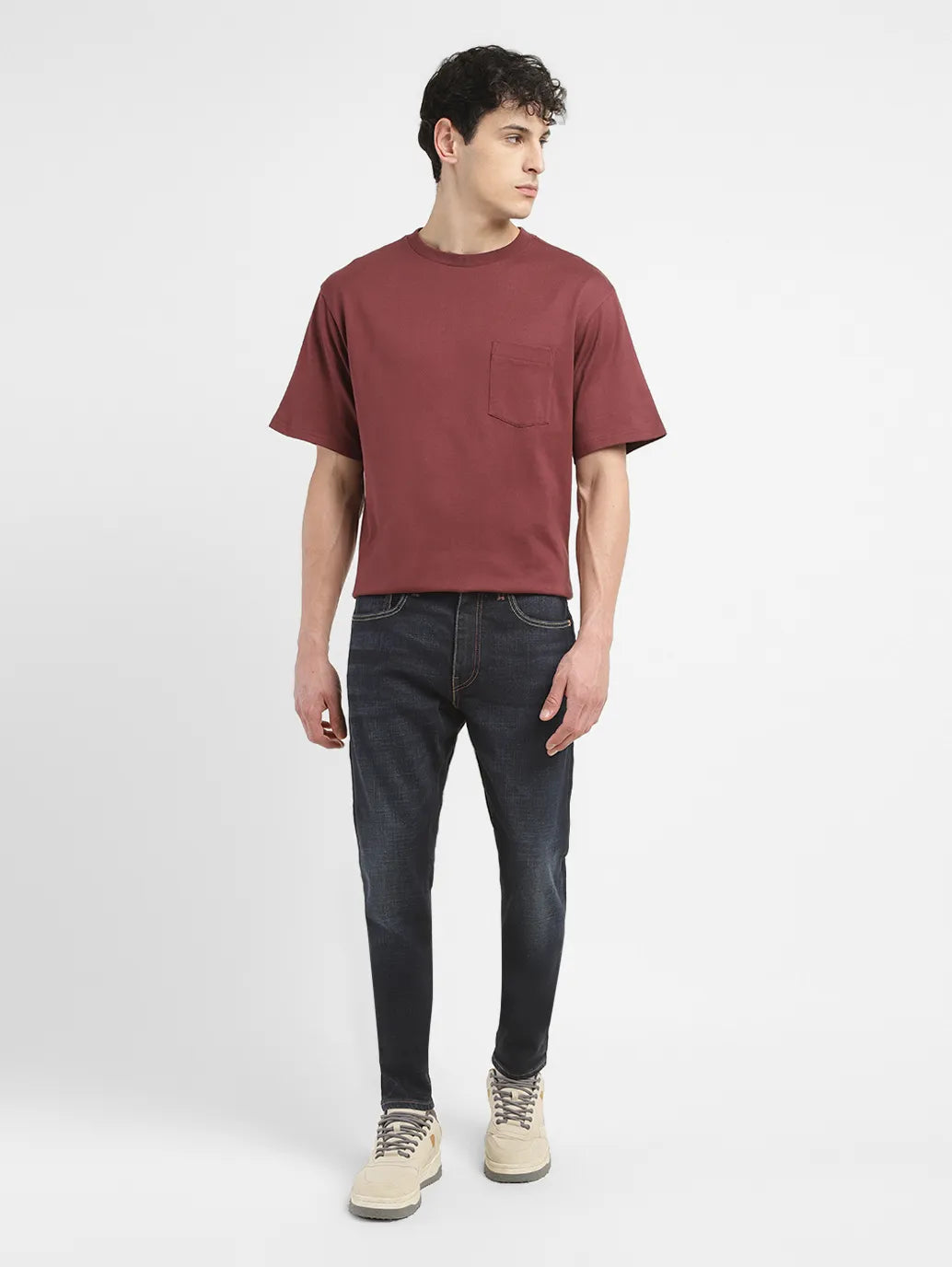 Men's 512 Blue Slim Tapered Fit Mid Rise Jeans