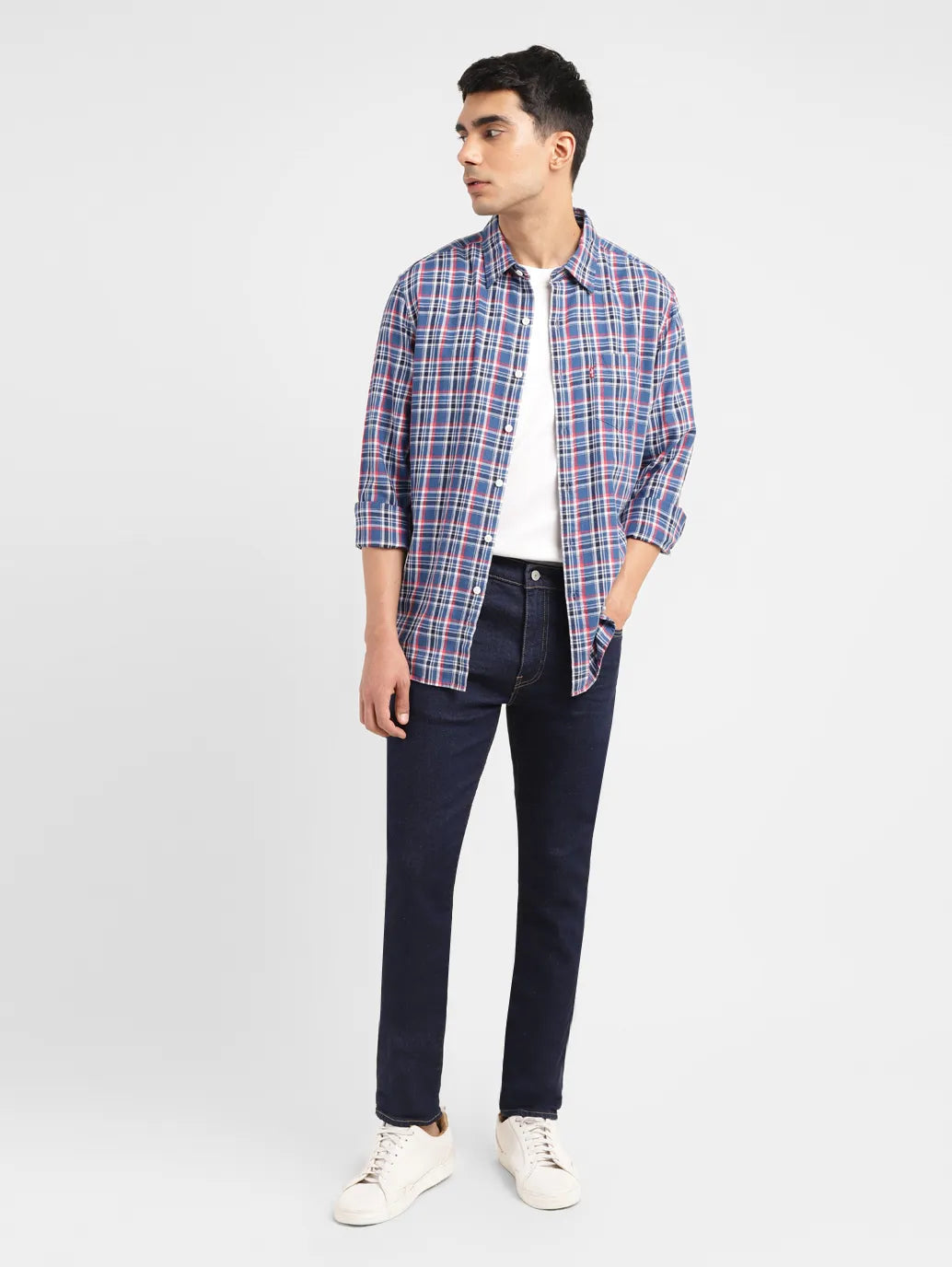 Men's 512 Blue Slim Tapered Fit Mid Rise Jeans