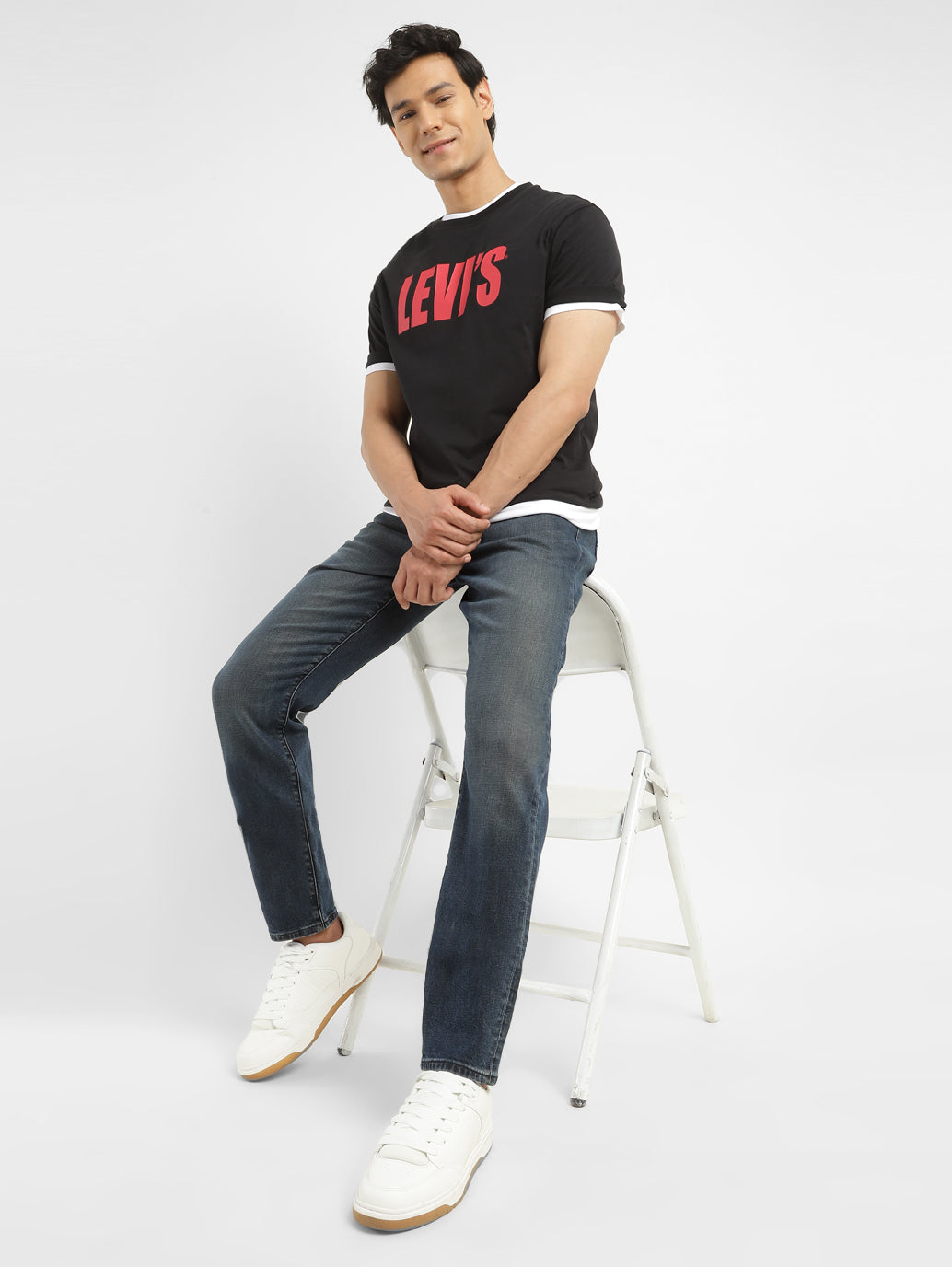 Men's 512 Blue Slim Tapered Fit Mid Rise Jeans