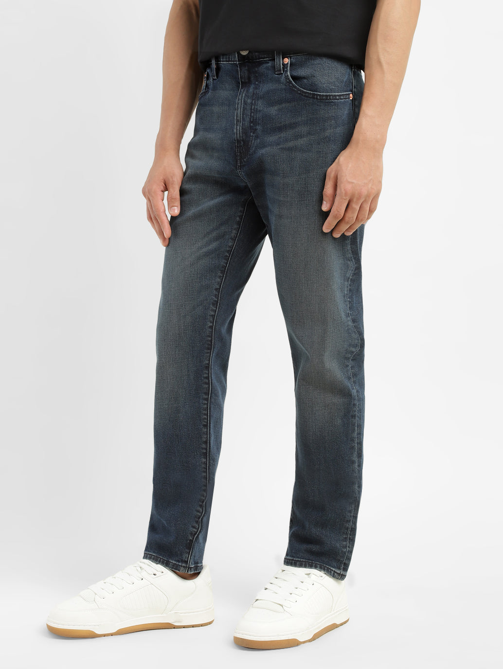 Men's 512 Blue Slim Tapered Fit Mid Rise Jeans - ec8846be-4e0d-4d49-b60e-ee71f18e556c View