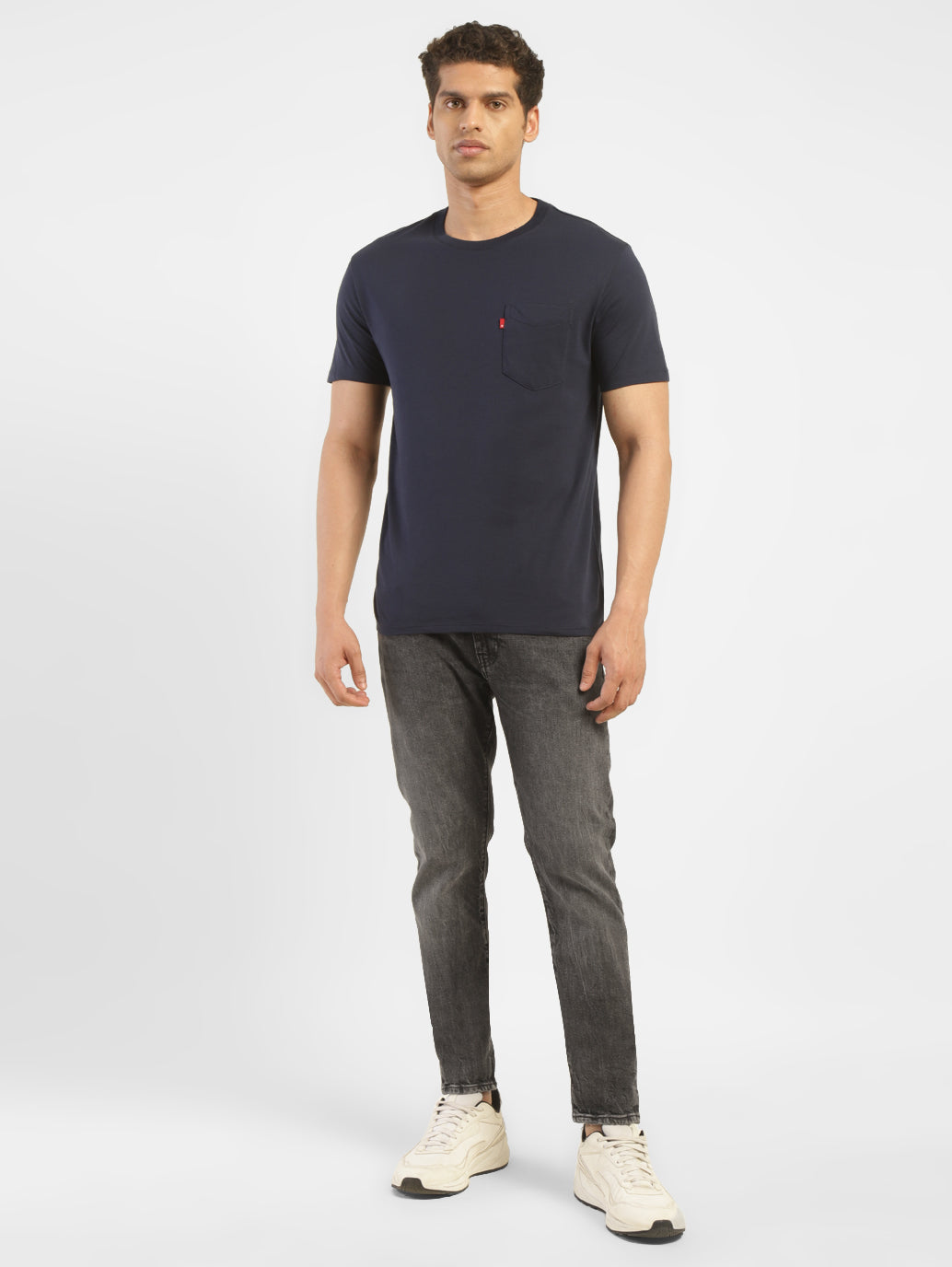 Men's 512 Grey Slim Tapered Fit Mid Rise Jeans