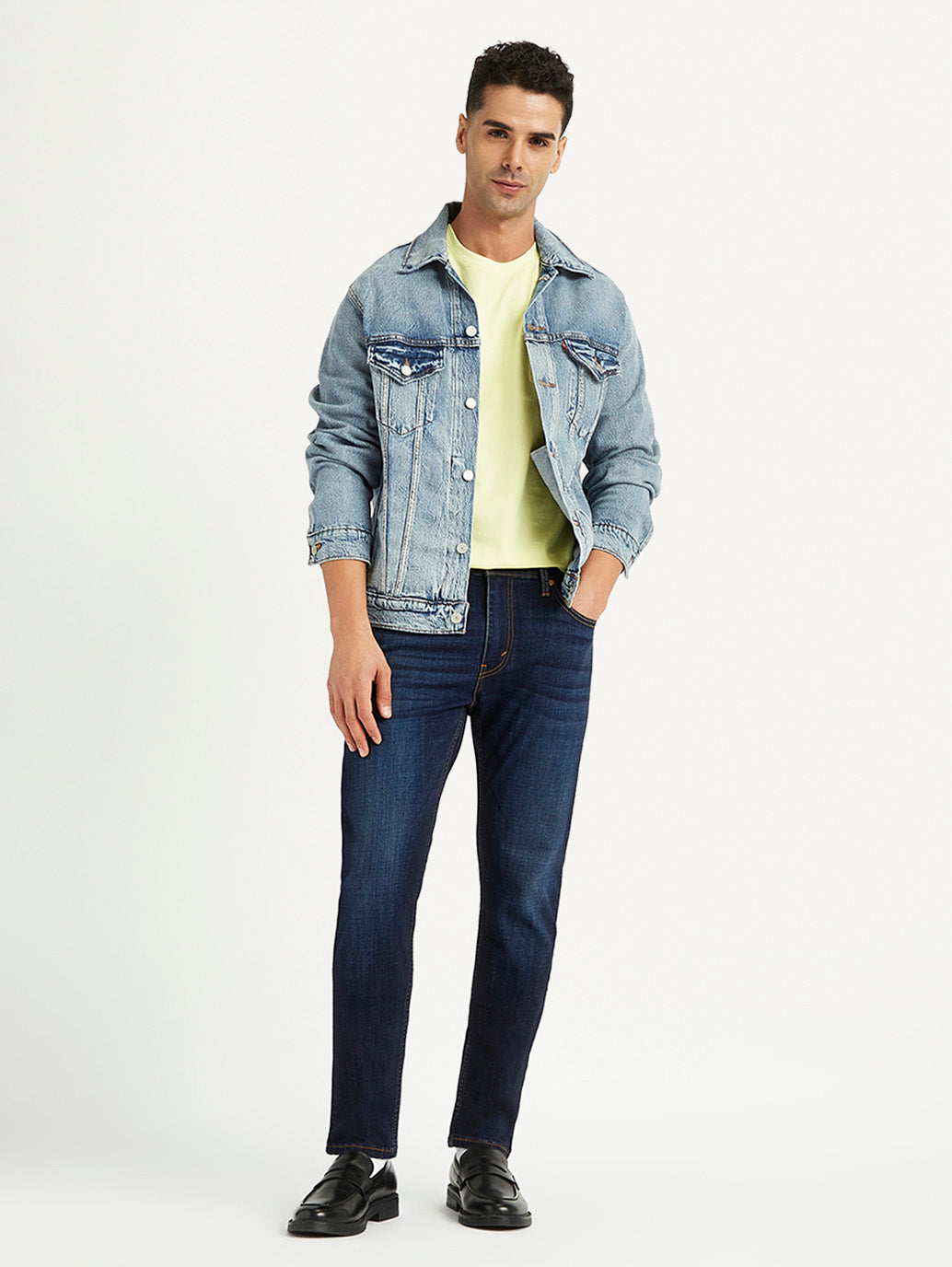 Men's 512 Blue Slim Tapered Fit Mid Rise Jeans
