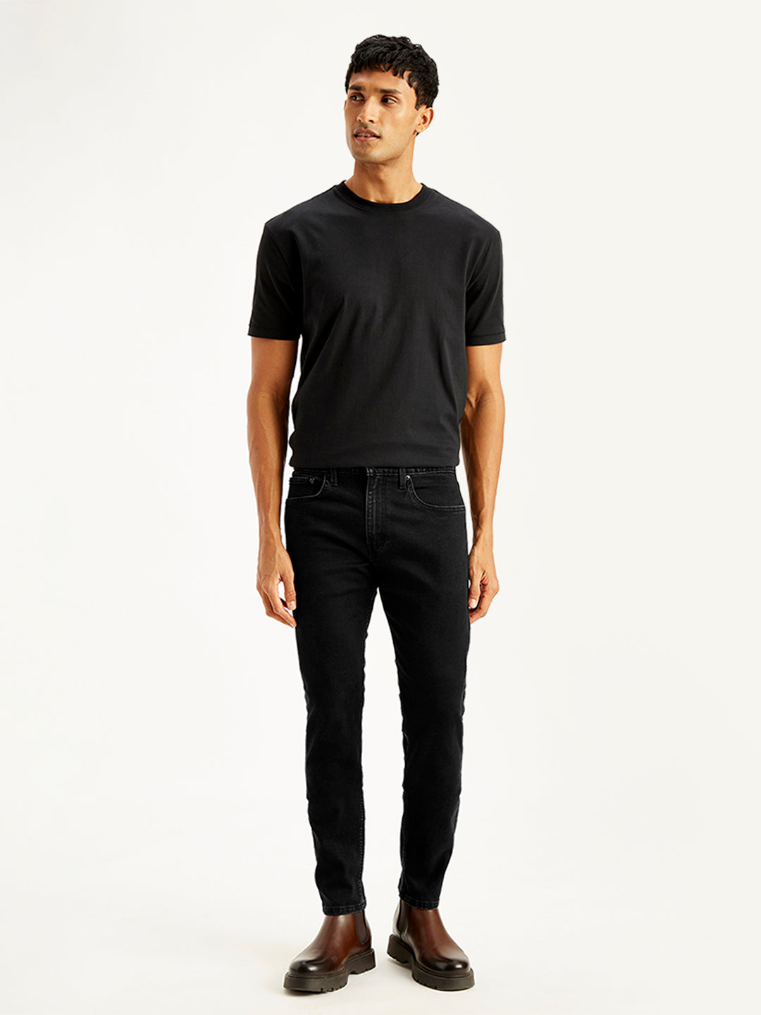 Men's 512 Black Slim Tapered Fit Mid Rise Jeans