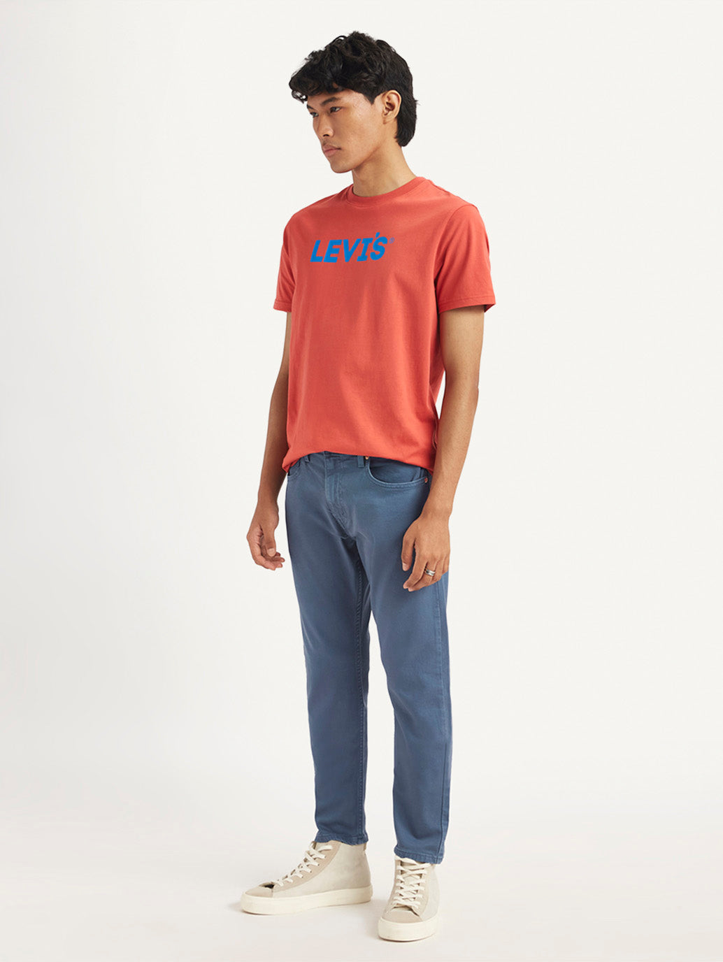 Men's 512 Blue Slim Tapered Fit Mid Rise Jeans
