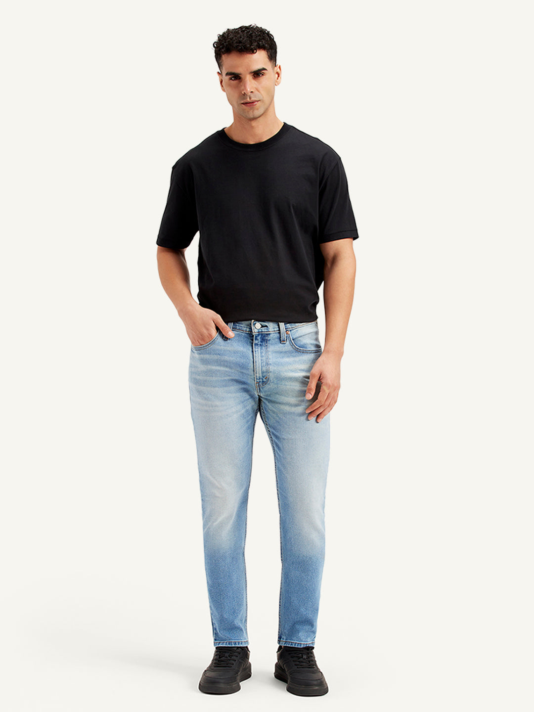 Men's 512 Light Blue Slim Tapered Fit Mid Rise Jeans