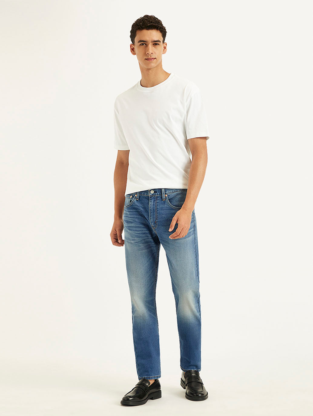 Men's 512 Blue Slim Tapered Fit Mid Rise Jeans