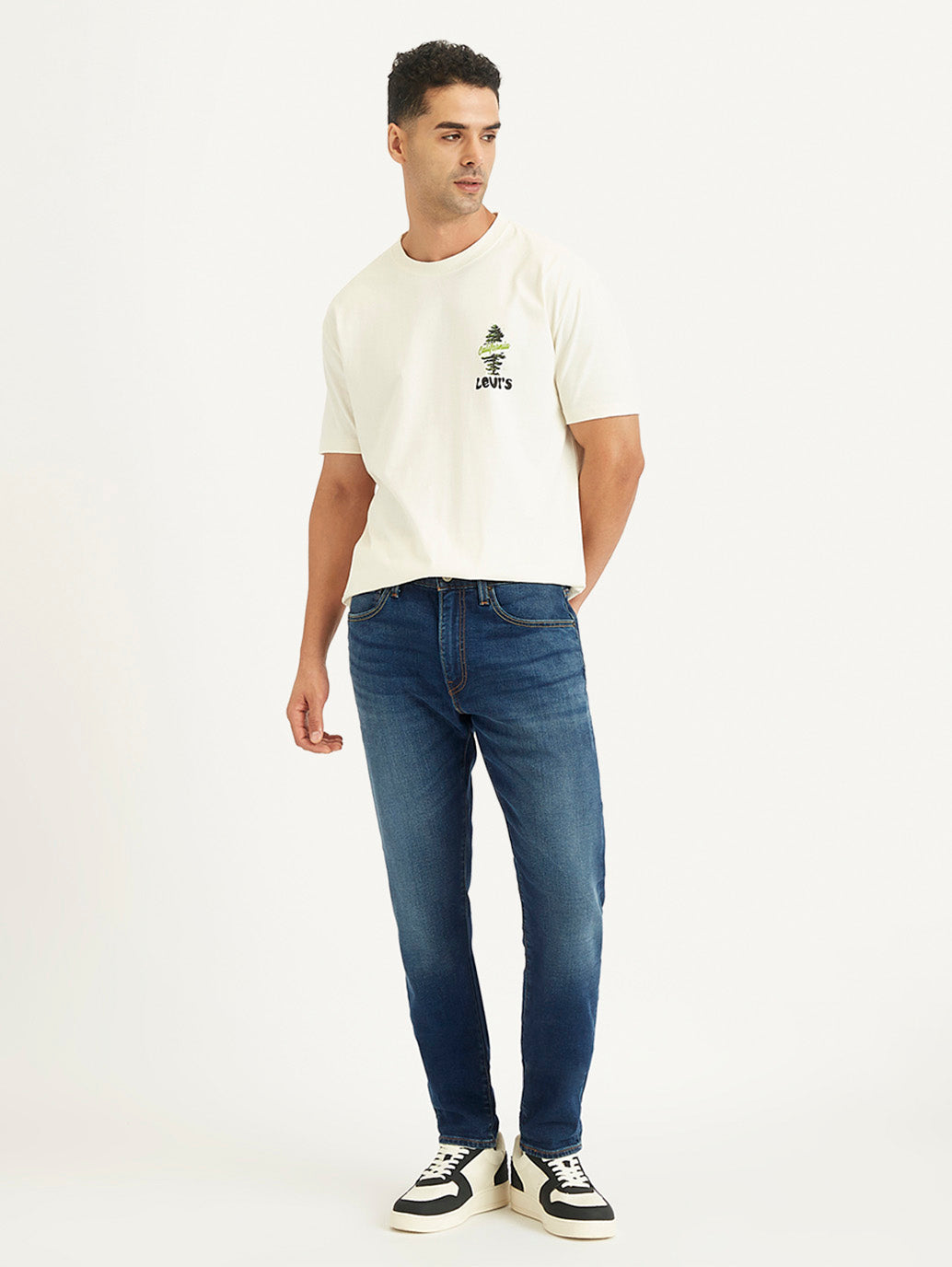 Men's 512 Blue Slim Tapered Fit Mid Rise Jeans