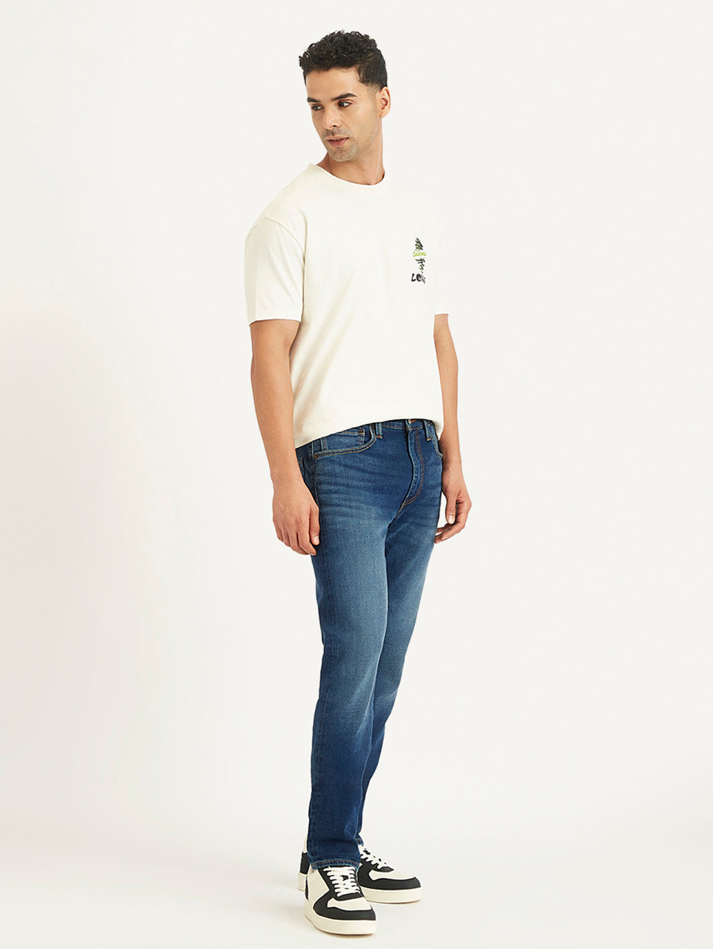 Men's 512 Blue Slim Tapered Fit Mid Rise Jeans