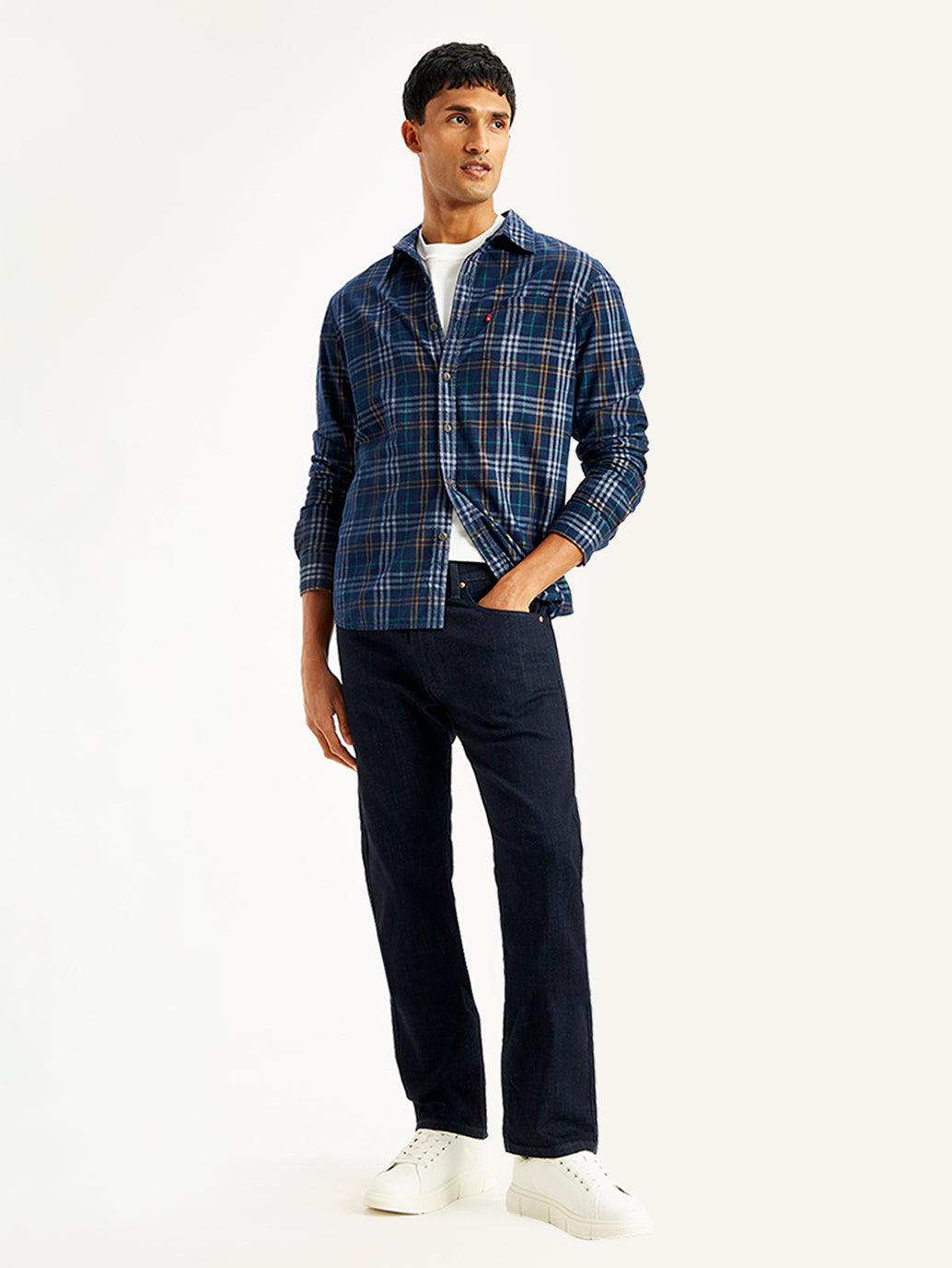 Men's 512 Navy Blue Slim Tapered Fit Mid Rise Jeans