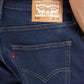 Men's 512 Dark Blue Slim Tapered Fit Mid Rise Jeans - Detail View