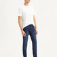 Men's 512 Dark Blue Slim Tapered Fit Mid Rise Jeans - Side View