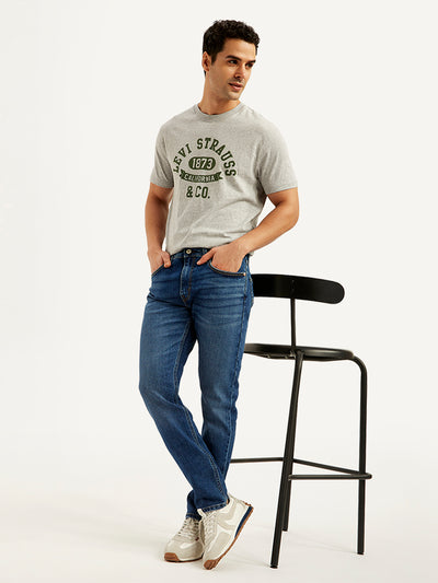 Men's 512 Blue Slim Tapered Fit Mid Rise Jeans