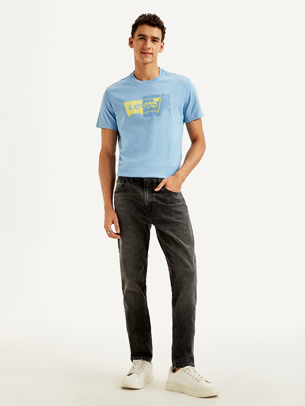 Men's 512 Charcoal Grey Slim Tapered Fit Mid Rise Jeans