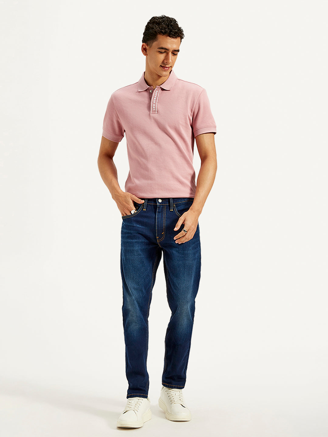 Men's 512 Blue Slim Tapered Fit Mid Rise Jeans