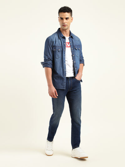Men's 512 Indigo Slim Tapered Fit Mid Rise Jeans-image-39
