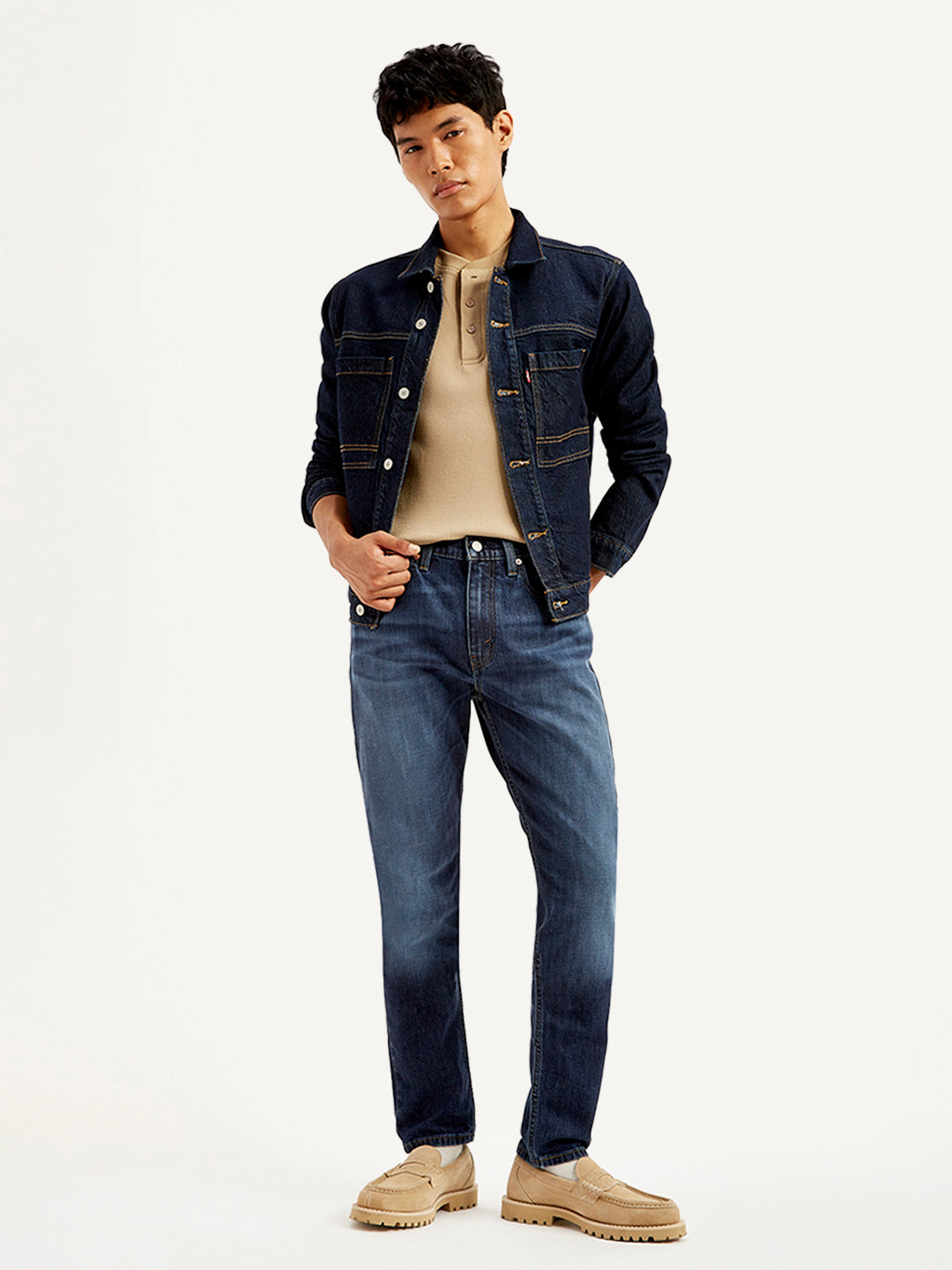 Men's 512 Blue Slim Tapered Fit Mid Rise Jeans