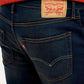 Men's 512 Navy Blue Slim Tapered Fit Mid Rise Jeans - Detail View