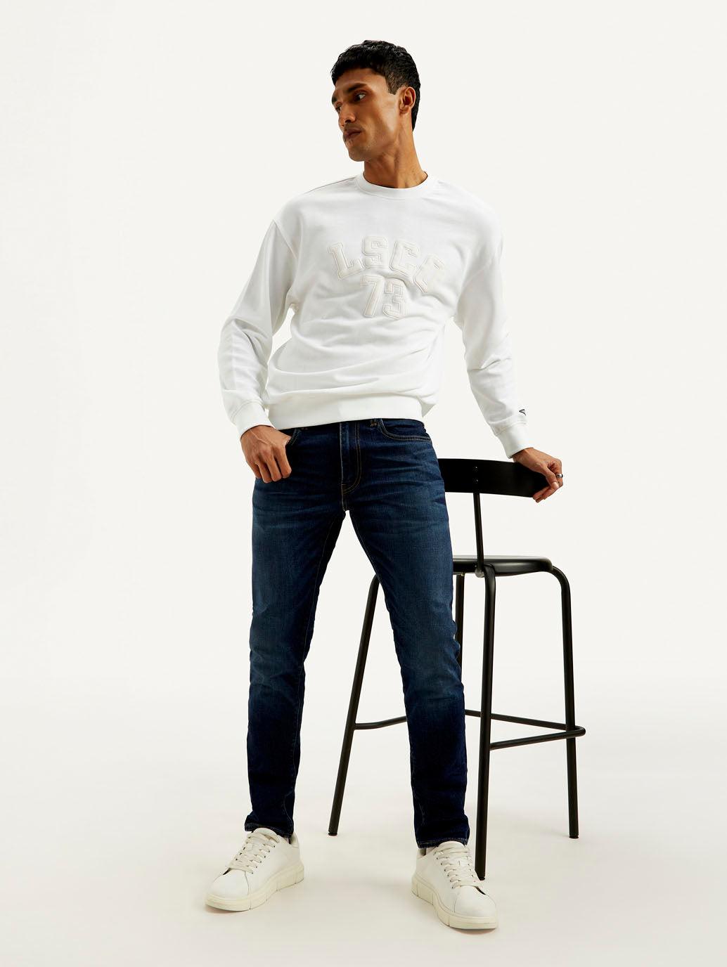 Men's 512 Blue Slim Tapered Fit Mid Rise Jeans