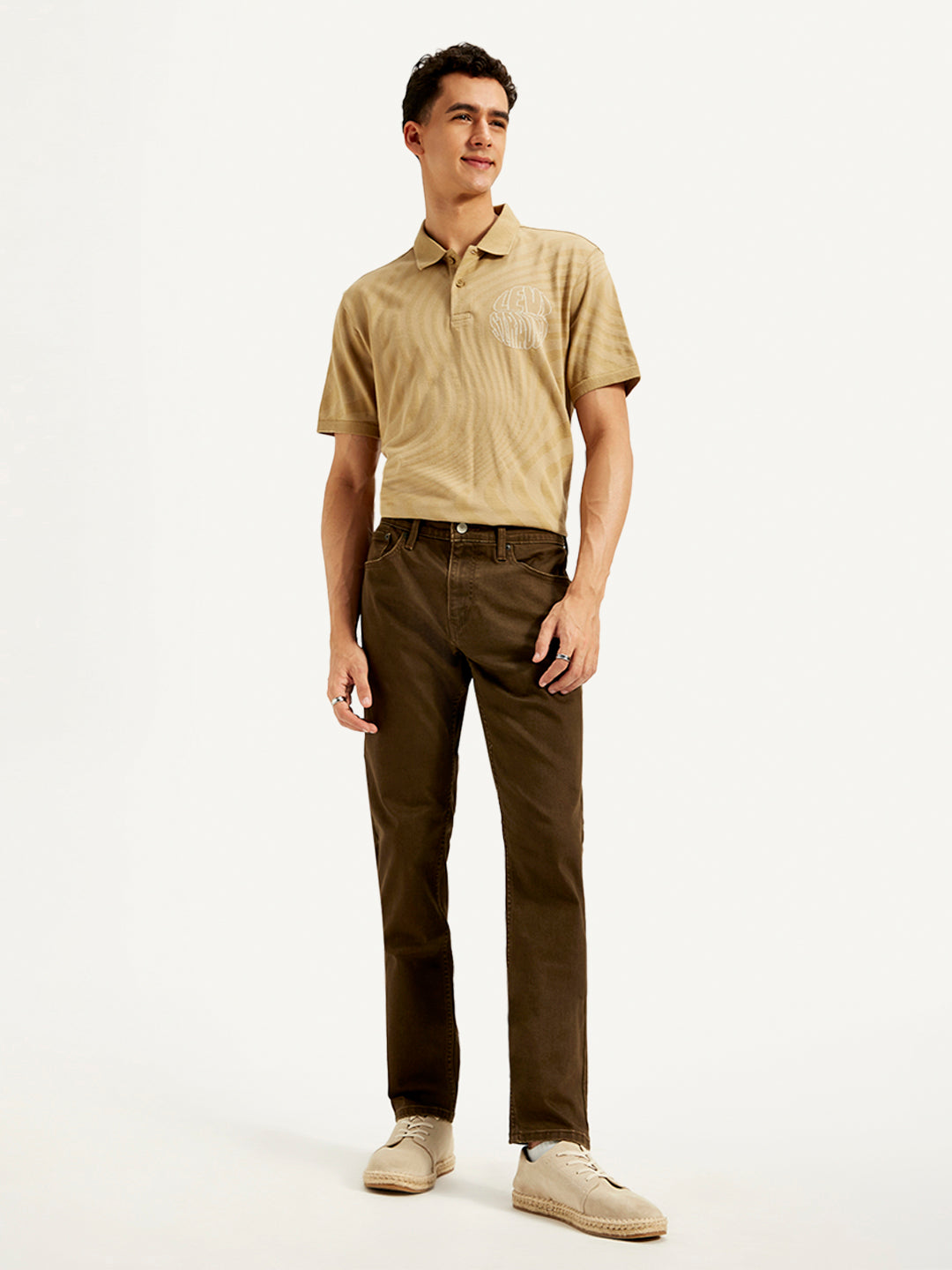 Men's 512 Brown Slim Tapered Fit Mid Rise Jeans