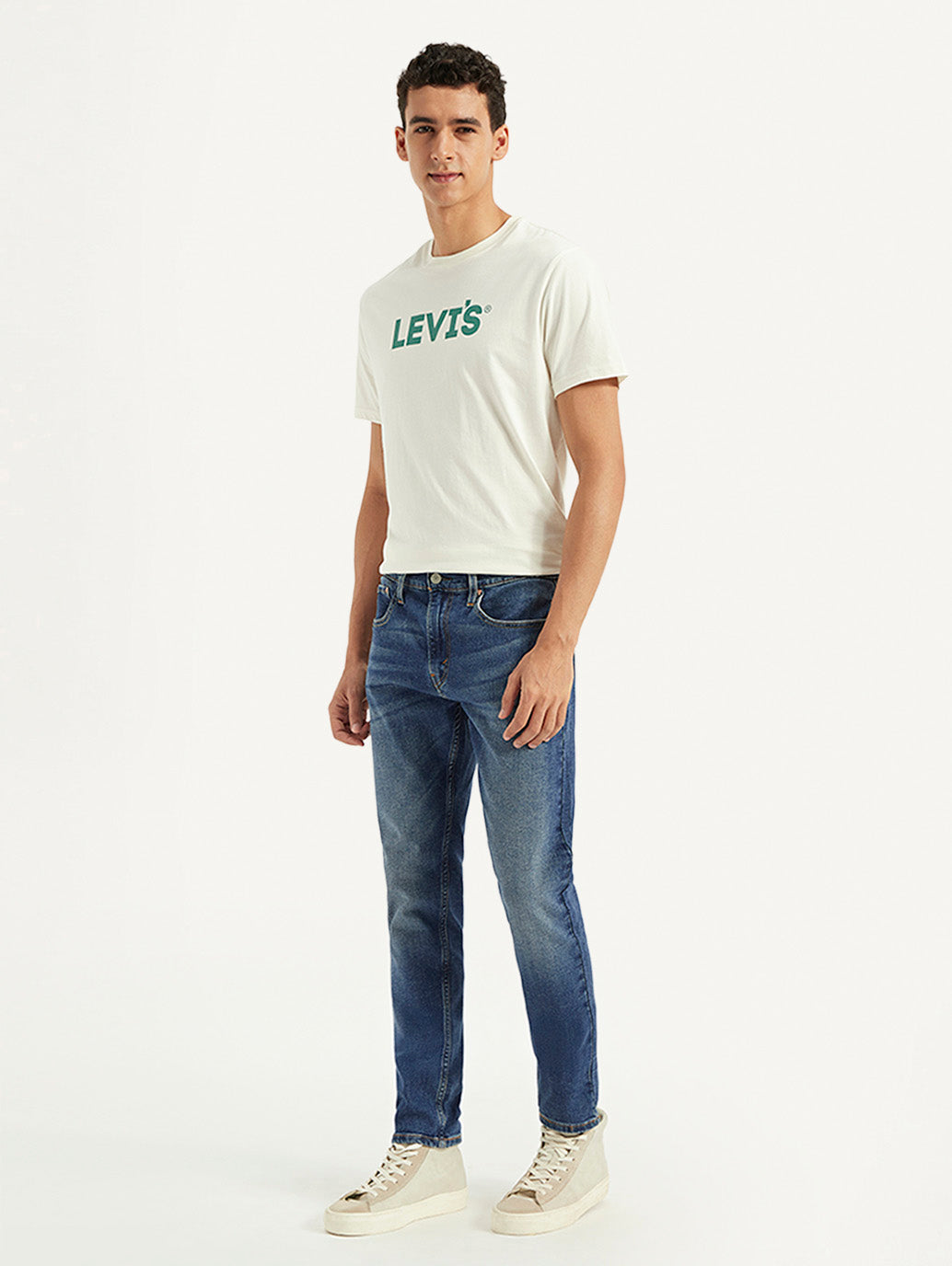 Men's 512 Indigo Slim Tapered Fit Mid Rise Jeans - Side View