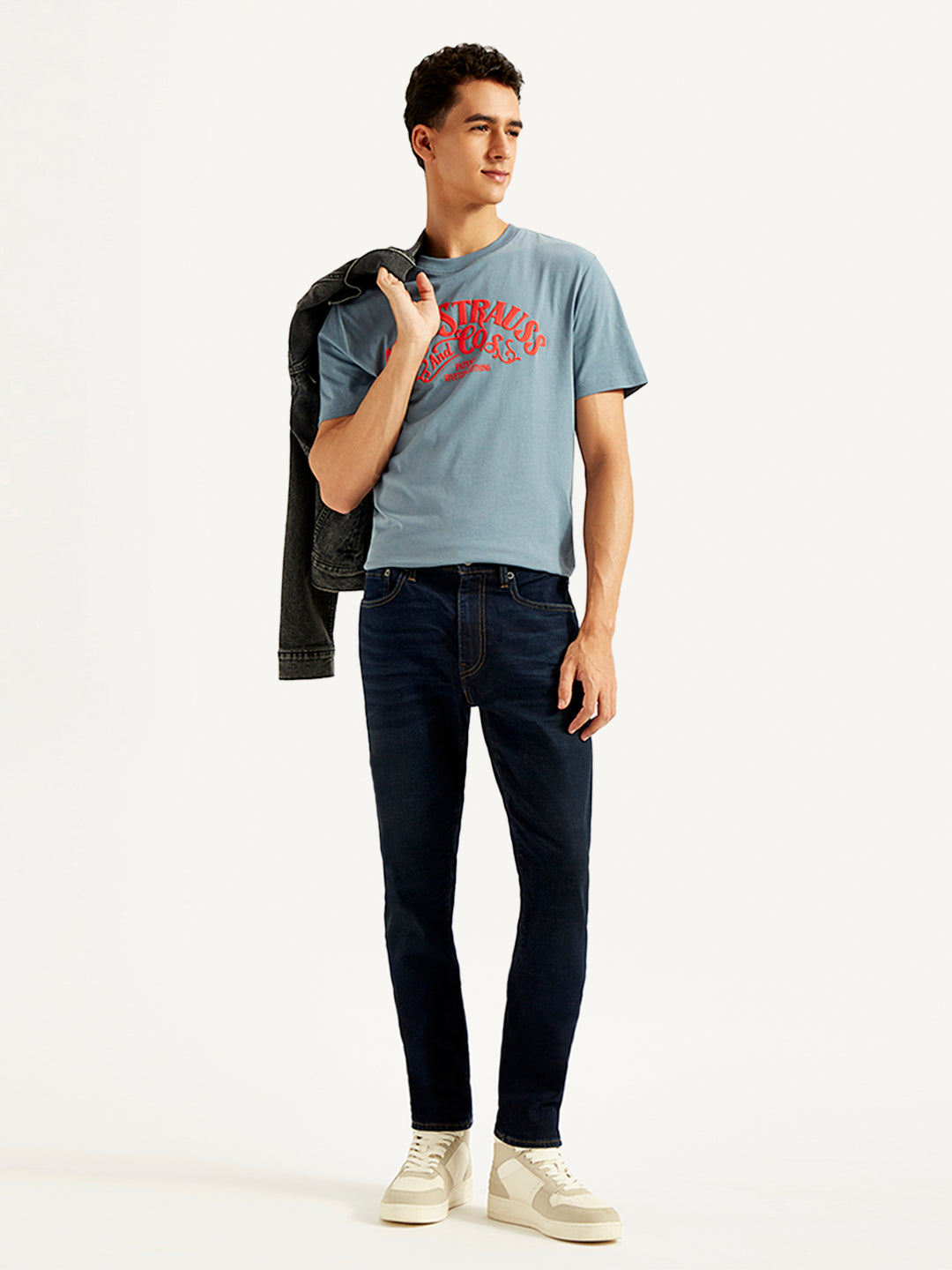 Men's 512 Blue Slim Tapered Fit Mid Rise Jeans