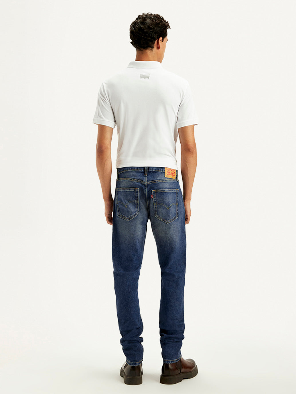 Men's 512 Blue Slim Tapered Fit Mid Rise Jeans - Back View