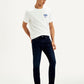 Men's 512 Dark Blue Slim Tapered Fit Mid Rise Jeans - Styleshot View