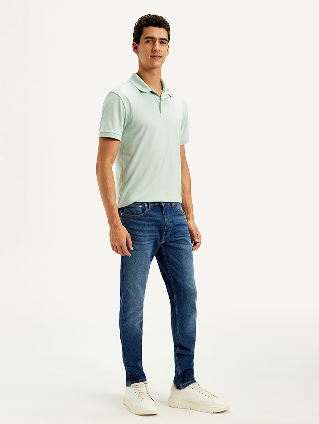 Men's 512 Blue Slim Tapered Fit Mid Rise Jeans