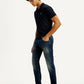 Men's Tinted 512 Med Indigo Slim Tapered Fit Mid Rise Jeans - Side View