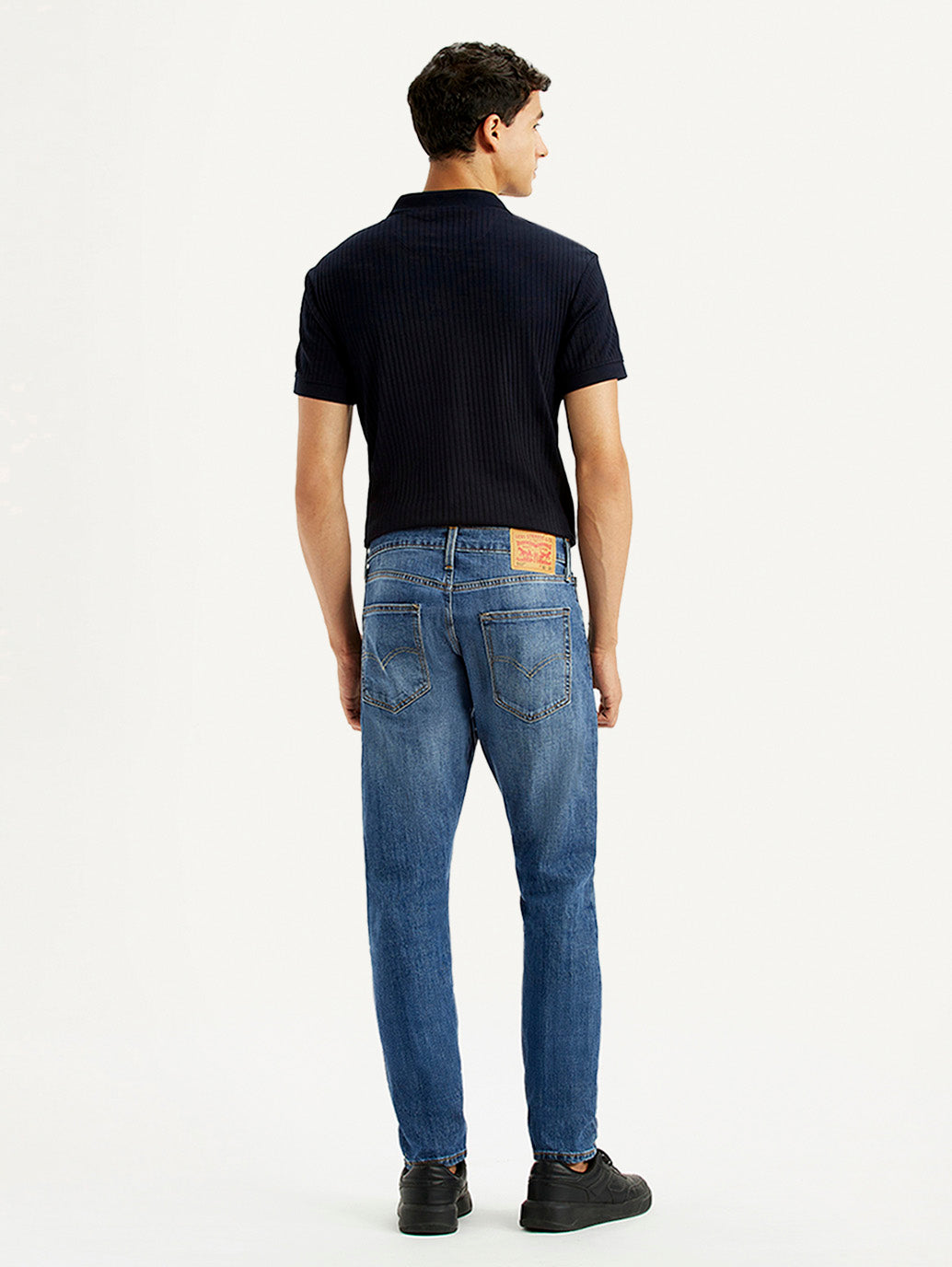 Men's 512 Blue Slim Tapered Fit Mid Rise Jeans - Back View
