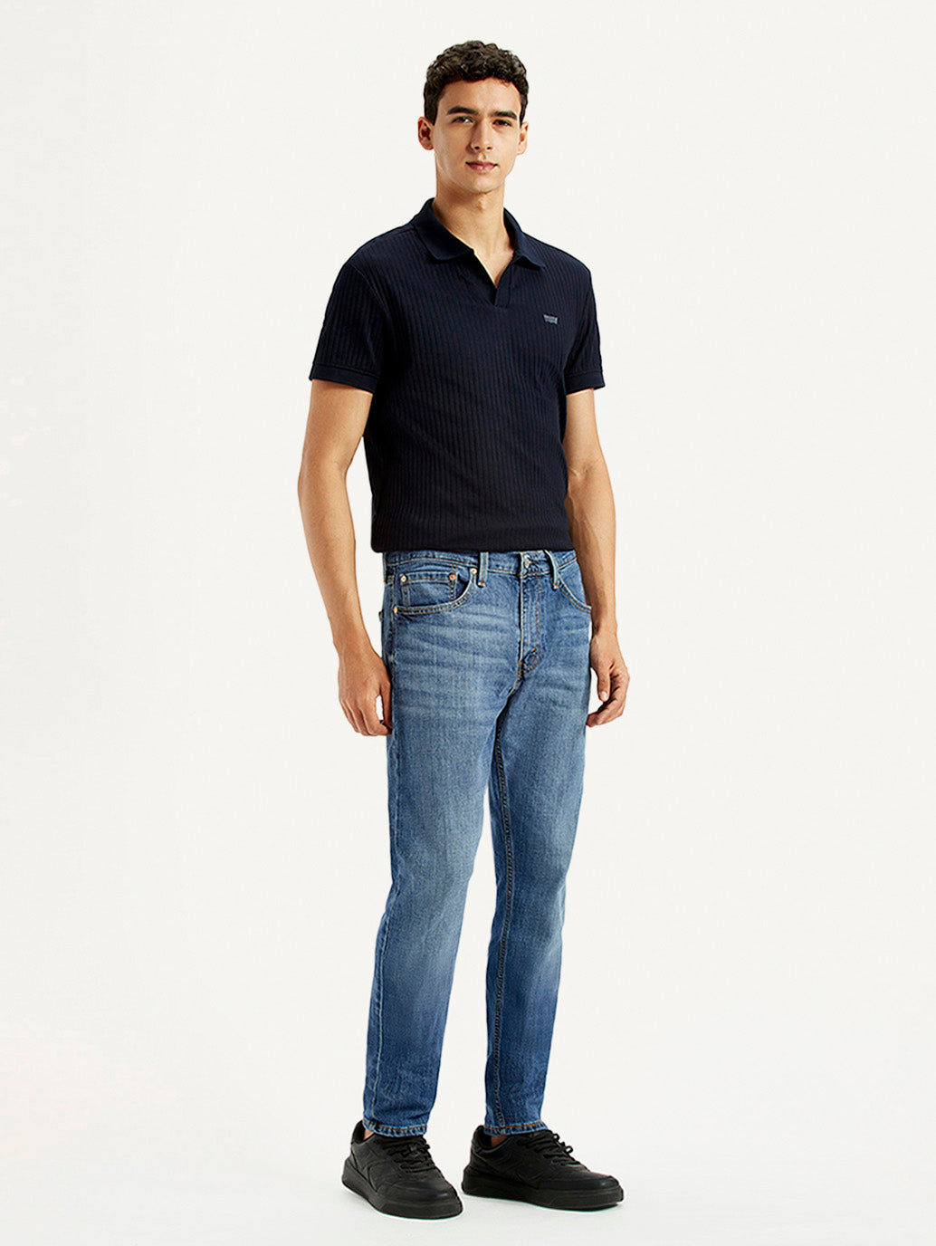 Men's 512 Blue Slim Tapered Fit Mid Rise Jeans - Side View