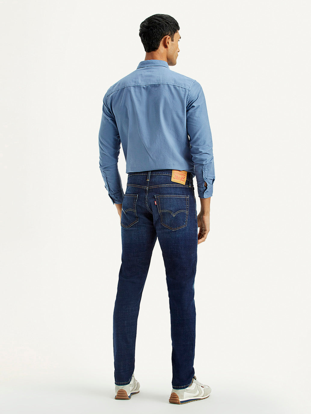 Men's 512 Dark Indigo Slim Tapered Fit Mid Rise Jeans - Back View