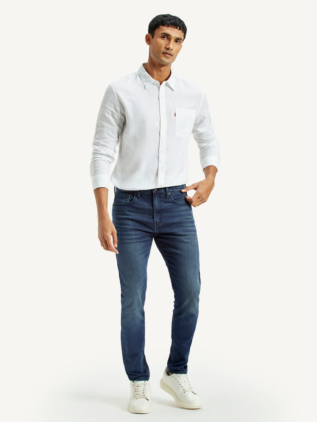 Men's 512 Dark Indigo Slim Tapered Fit Mid Rise Jeans