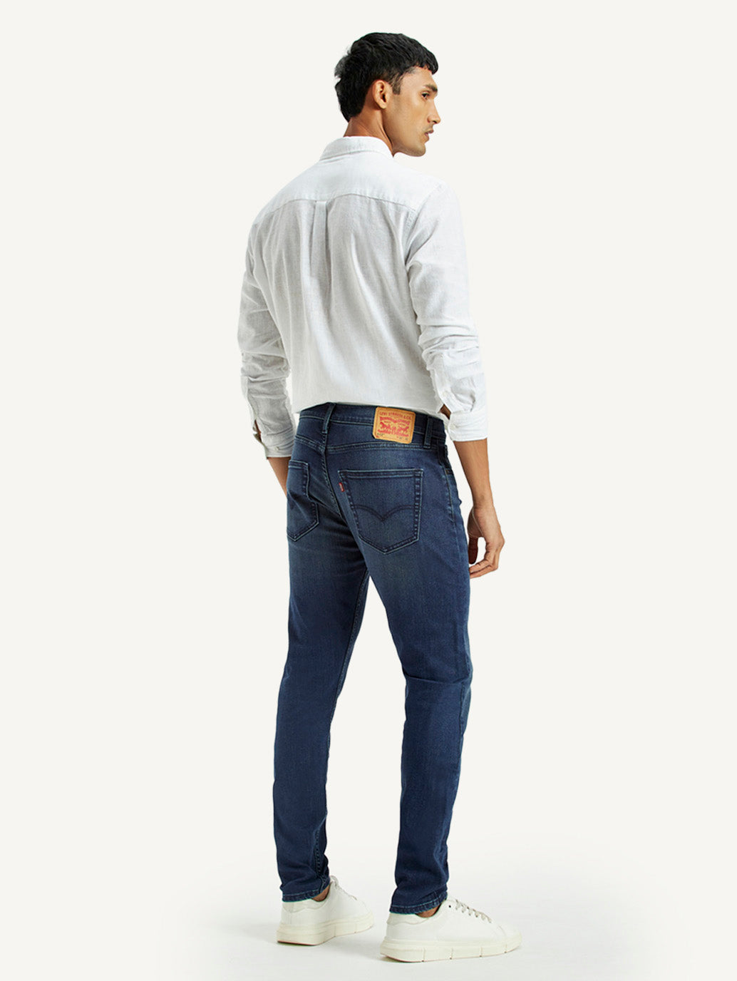 Men's 512 Dark Indigo Slim Tapered Fit Mid Rise Jeans - Back View