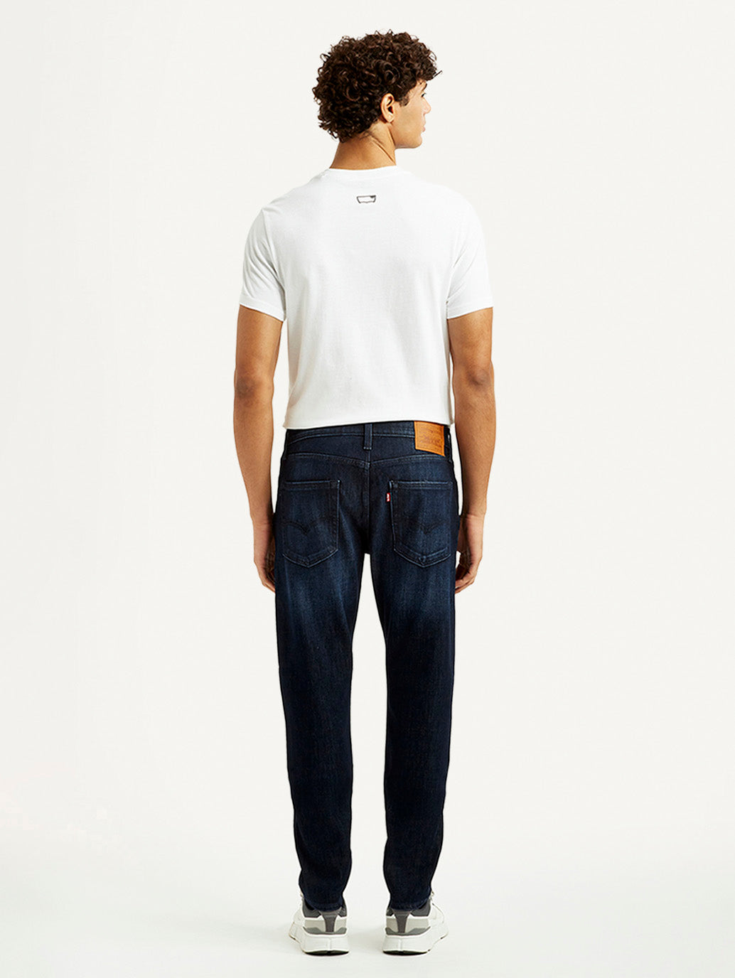 Men's 512 Dark Blue Slim Tapered Fit Mid Rise Jeans - Back View