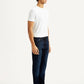 Men's 512 Dark Blue Slim Tapered Fit Mid Rise Jeans - Side View