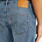 Men's 512 Blue Slim Tapered Fit Mid Rise Selvedge Jeans - Detail View