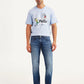 Men's 512 Blue Slim Tapered Fit Hyper Stretch Jeans - Front View