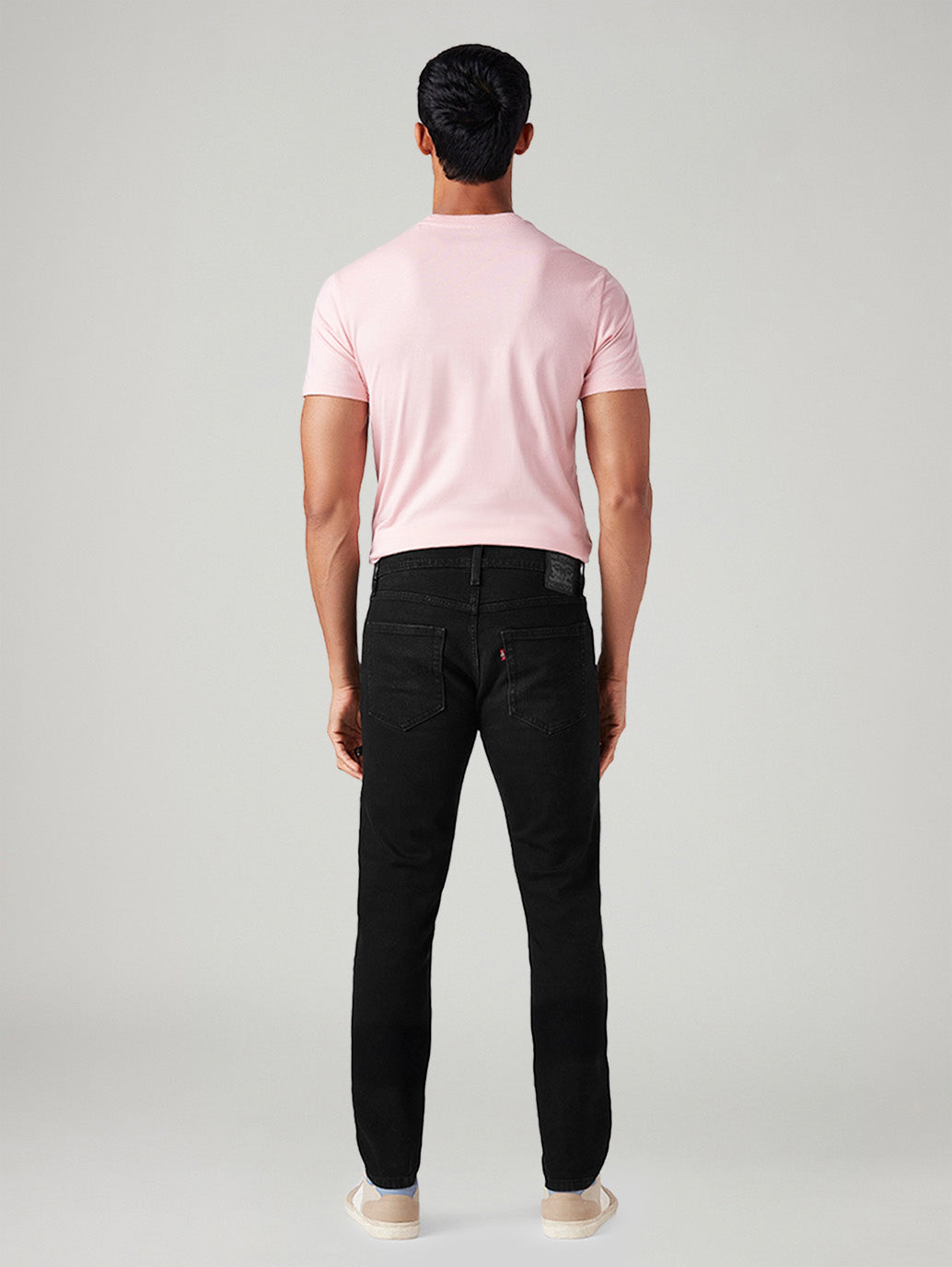Men's 512 Black Slim Tapered Fit Mid Rise Jeans - Back View
