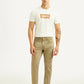 Men's 512 Beige Slim Tapered Fit Mid Rise Jeans - Front View