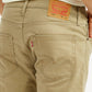 Men's 512 Beige Slim Tapered Fit Mid Rise Jeans - Detail View